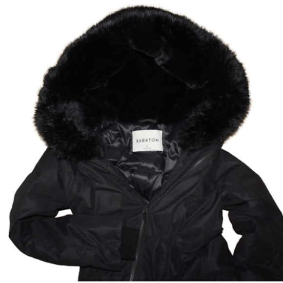 Aritzia Babaton St. Moritz Winter Down Parka Black Women's Medium - Picture 5 of 12
